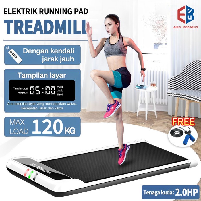 Running Pad Treadmill (Elektrik) Walking pad Treadmill Murah SPZKYC3 - Putih