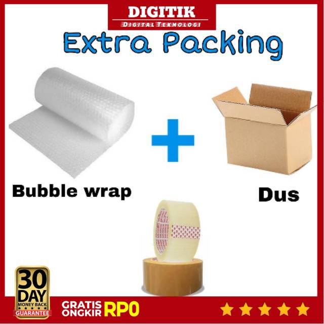 

DIGITIK - WAJIB Extra Packing Tambahan / Bubble wrap, Dus, Lakban Barang Kecil dan Sedang