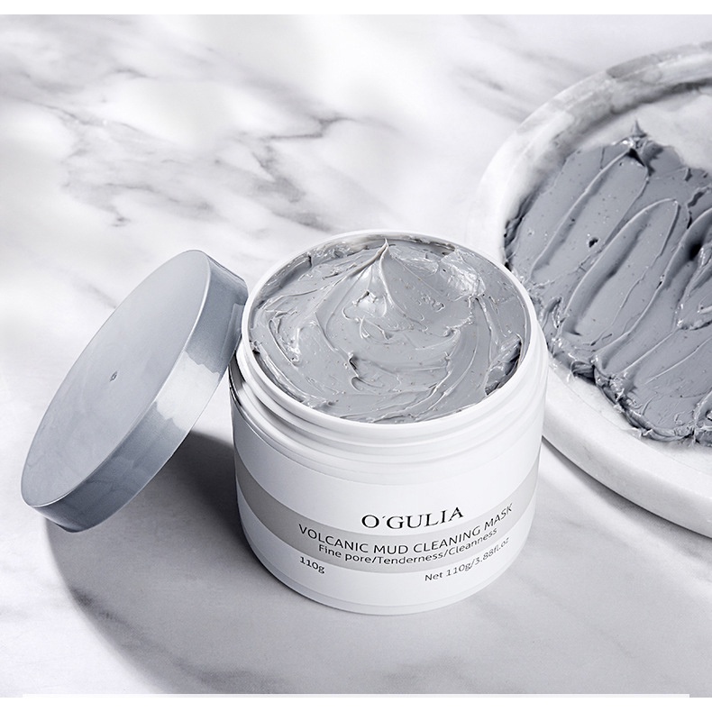 O GULIA Volcanic Mud Facial Whitening Clay Mask Masker Ogulia Vulkanik Pemutih Wajah dan Membersihka