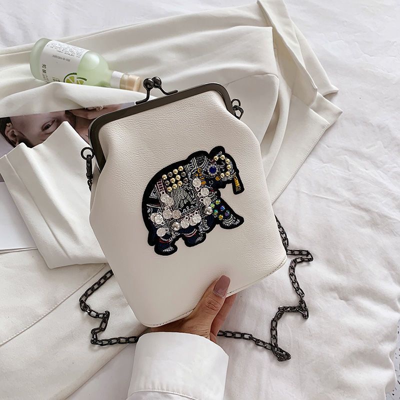 Women's Chain Bag Elephant Crossbody Bag Versatile Retro Shell Bag