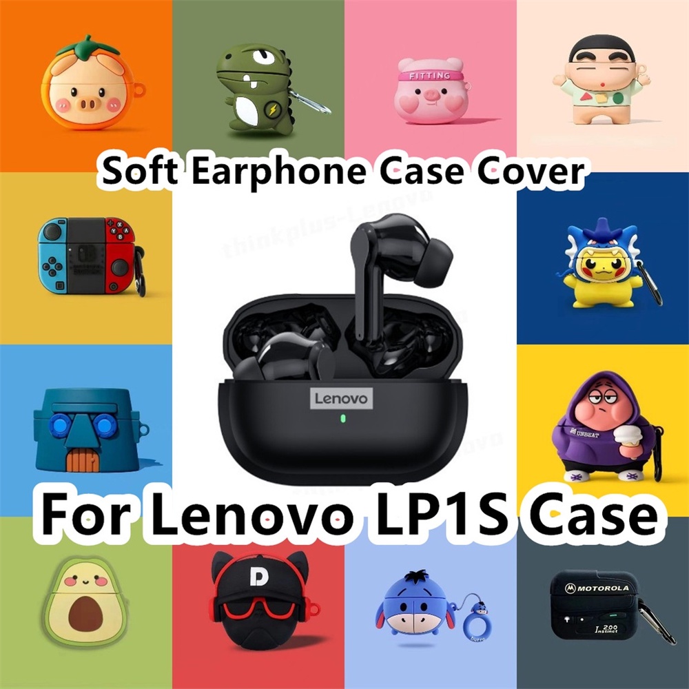 【inovasi】Untuk Lenovo LP1S Case Kartun Bola Poké Soft Silicone Earphone Case Cover