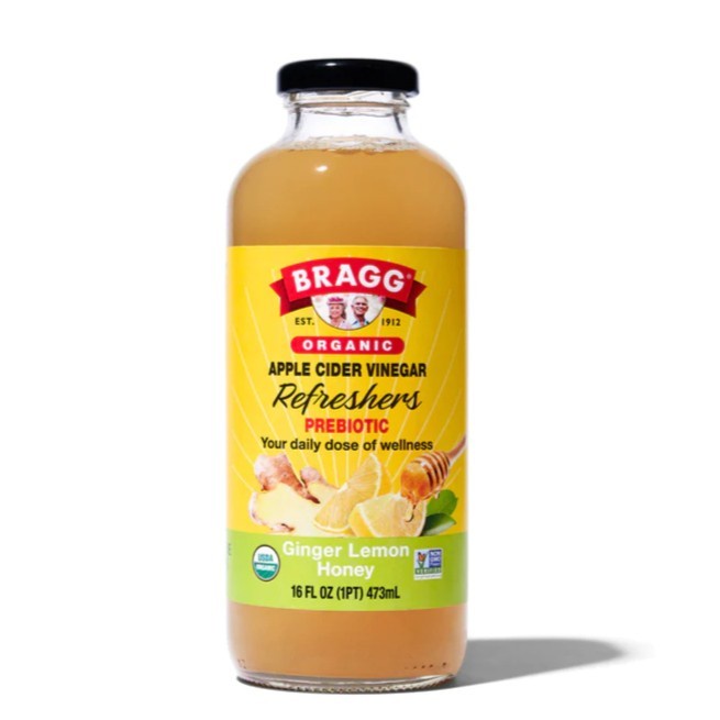 

Bragg Organic Apple Cider Vinegar Refreshers Ginger Lemon Honey 473ml