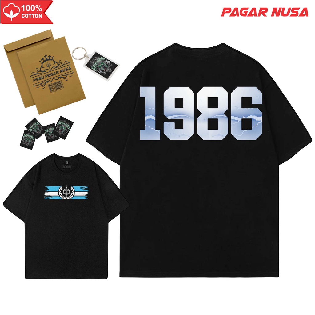 KAOS PAGAR NUSA 86 WHITE STORM PN GASMI  SENYAPN GARAPN