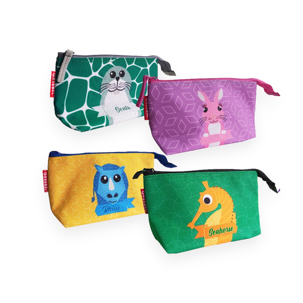 

Greebel Pencil Bag Krakter Lucu 0221-18 / Tempat Pesil / Kotak Pingsil