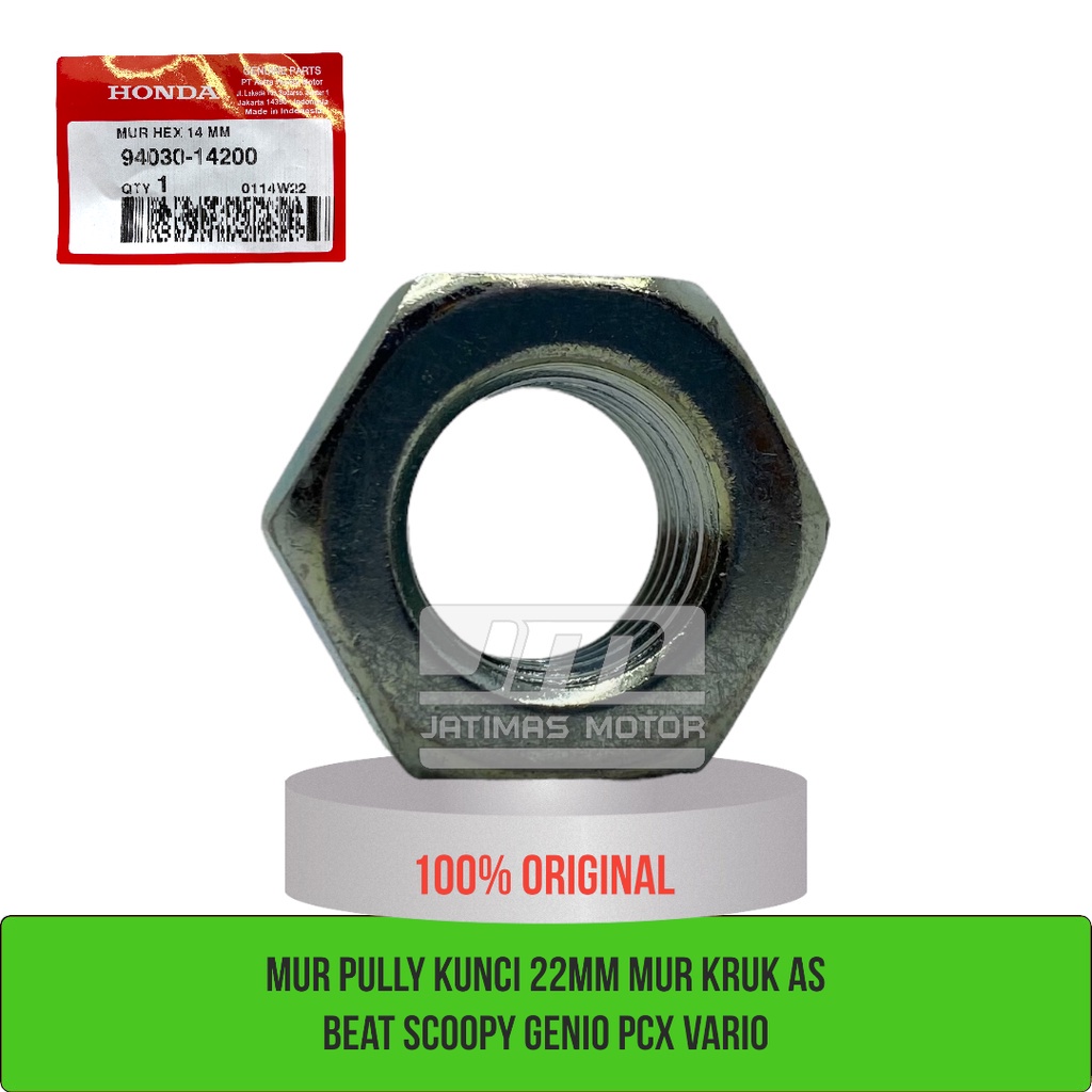 Mur pully kunci 22MM mur kruk as beat scoopy genio pcx vario 94030-14200