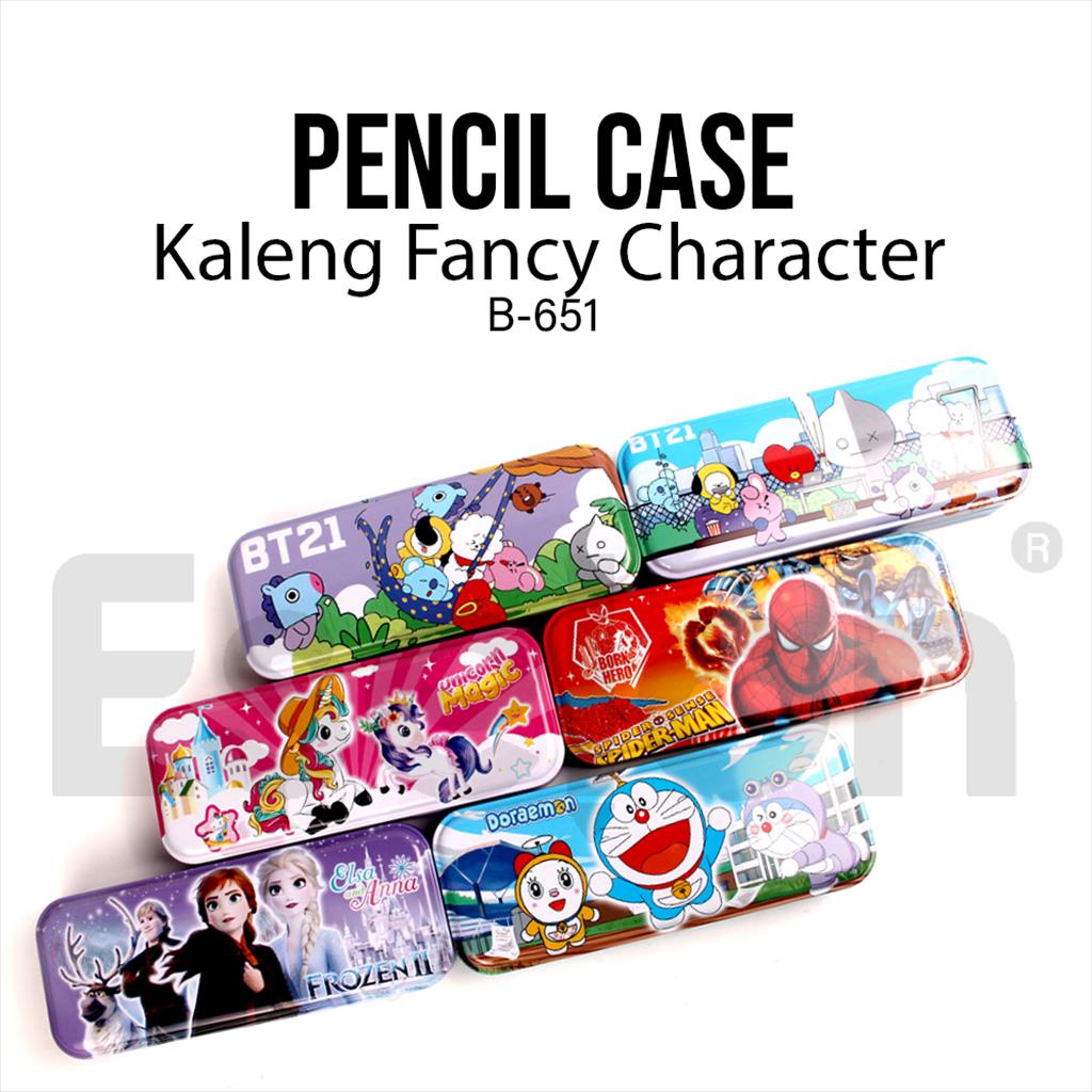 

[MaxMart] Kotak Pensil Kaleng B651 Fancy Karakter / Tempat Pensil Kaleng B651 Fancy 2susun