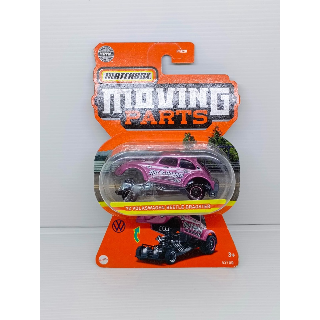 Matchbox Moving Parts 72 Volkswagen VW Beetle Dragster