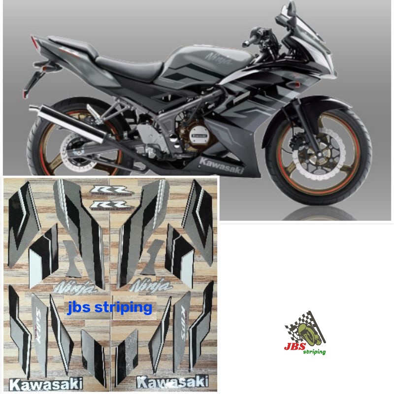 Stiker ninja rr Striping  Kawasaki ninja RR SE hitam tahun 2015 list body motor ninja