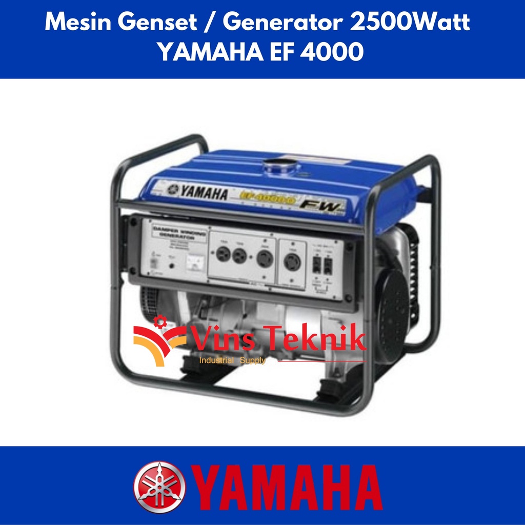 MESIN GENSET EF 4000 FW YAMAHA GENERATOR BENSIN EF4000FW 3300 WATT