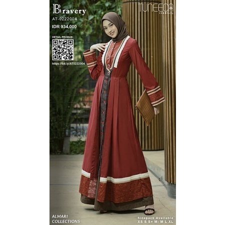 Almari Tuneeca AT-0222004 Arcadia Diskon Sale Promo Gamis Long Dress
