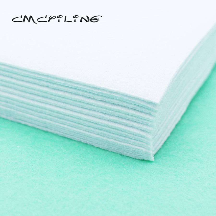 

CMCYILING 10Pcs/Set 20*30cm White Felt 1.8 MM Thickness Polyester Cloth For DIY Sewing Crafts Scrapbook Felt Sheet Fabric