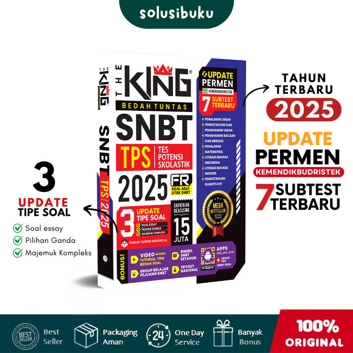 

Buku The King Bedah Tuntas TPS SNBT 2025 (Forum Edukasi)