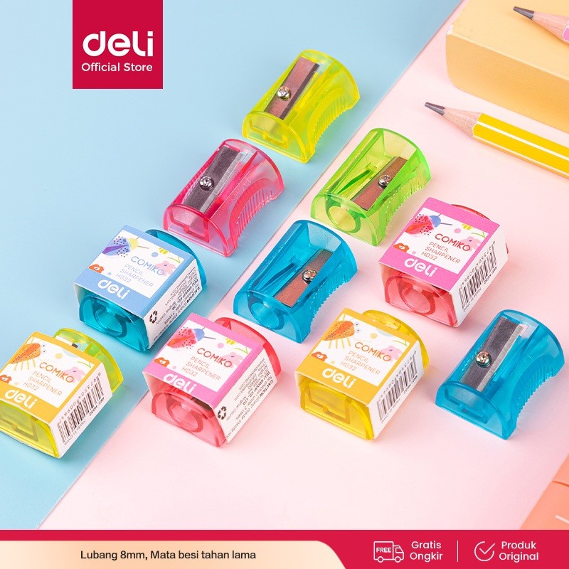 

Deli Sharpener / Rautan Pensil Lucu Warna-Warni EH032, Rautan Berkualitas Tinggi