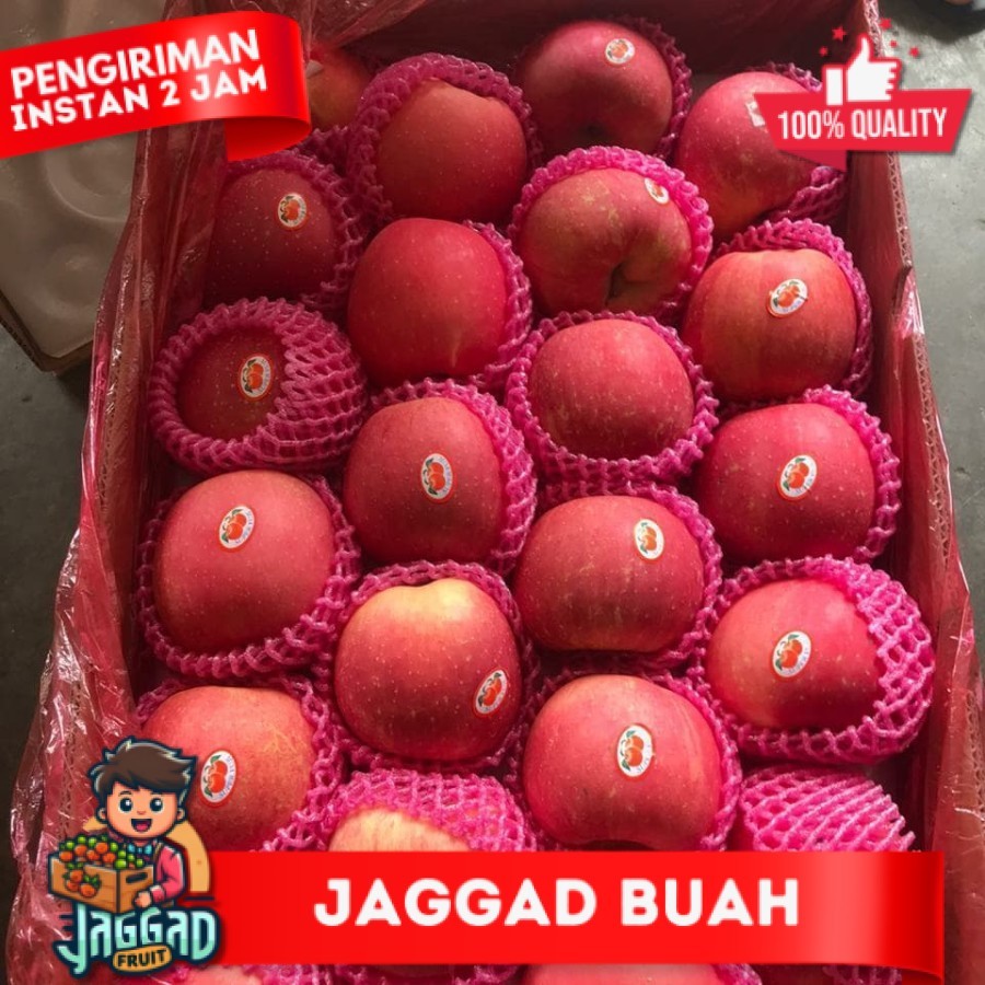

Buah Apel / Apple FUJI 125 Fresh Import 1 Dus / Box / Keranjang SEGAR DAN BERKUALITAS JAGGAD FRUIT