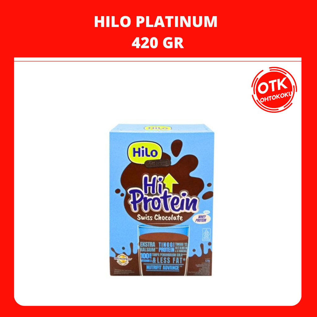 

HiLo Platinum 420g - Susu Tinggi Kalsium Lebih Rendah Lemak