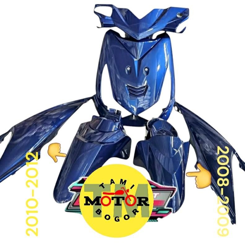 FULL HALUS HONDA BEAT KARBU 2012 WARNA BIRU PIPIT BIRU SPORTY BODY BEAT LAMA BEAT KARBU BIRU 2009-20