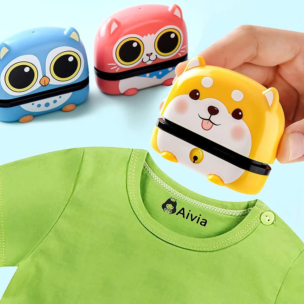 

DIY Children Name Stamp Waterproof Non-fading Kid Clothing Stamper Labeling for Books Schoolbag Not Customizable Arts Crafts