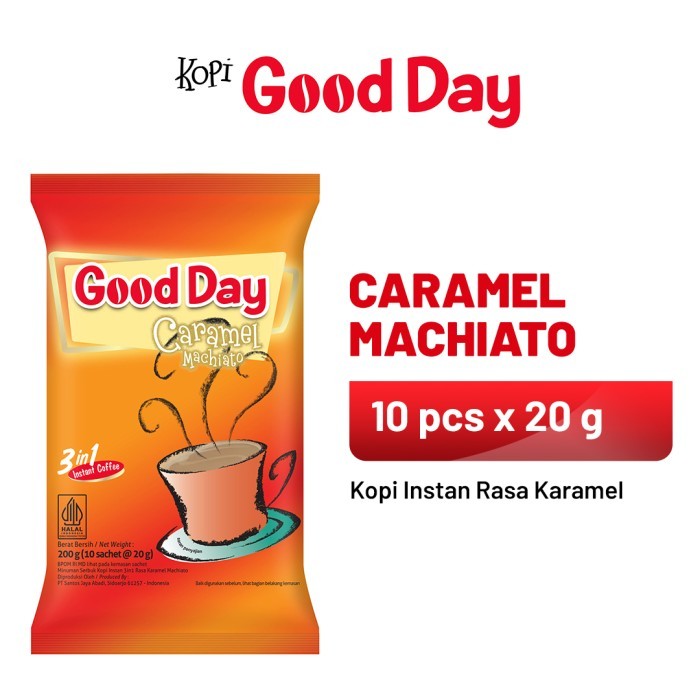 

GOOD DAY Caramel Machiato 1 Pack (10 x 20 gr) - Naura Sukses Mart