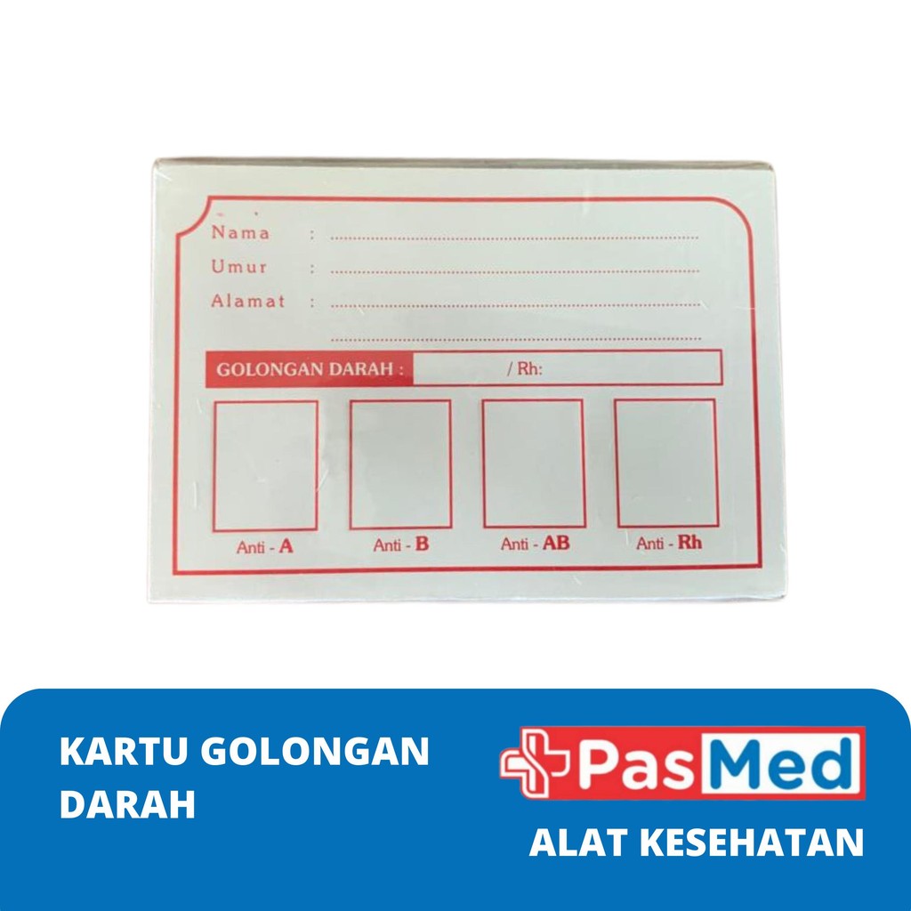 

Kartu Golongan 1 pack isi 100pcs