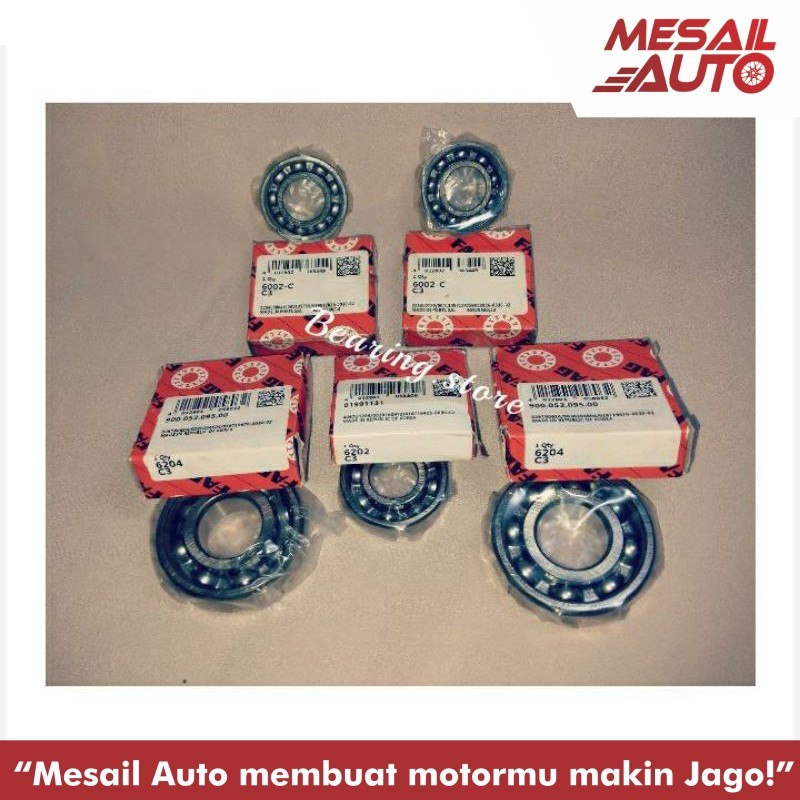 Bearing Laher FAG Mesin Rasio Ratio Suzuki Thunder 125 Full Set Fag C3 hi speed fulset fullset