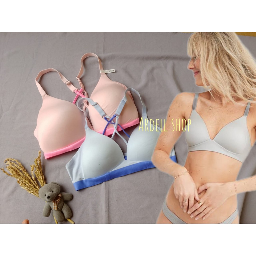 DA Aerie Sport Bra Wanita Tanpa Kawat Wireless Bralette Bikini 32C 38D 40C AWS
