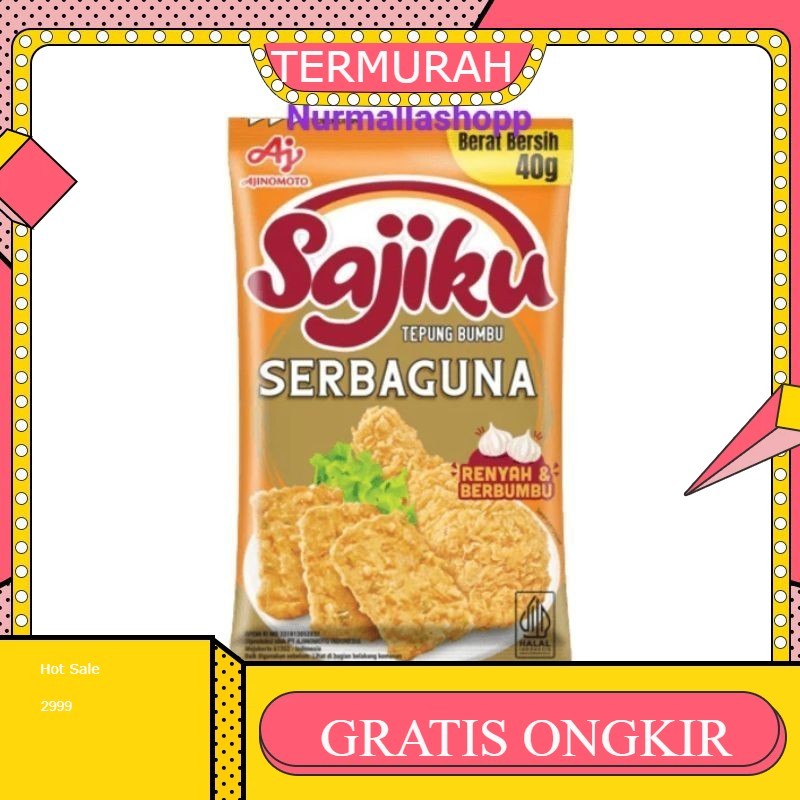 

SAJIKU TEPUNG BUMBU SERBAGUNA 10pcs X 40G