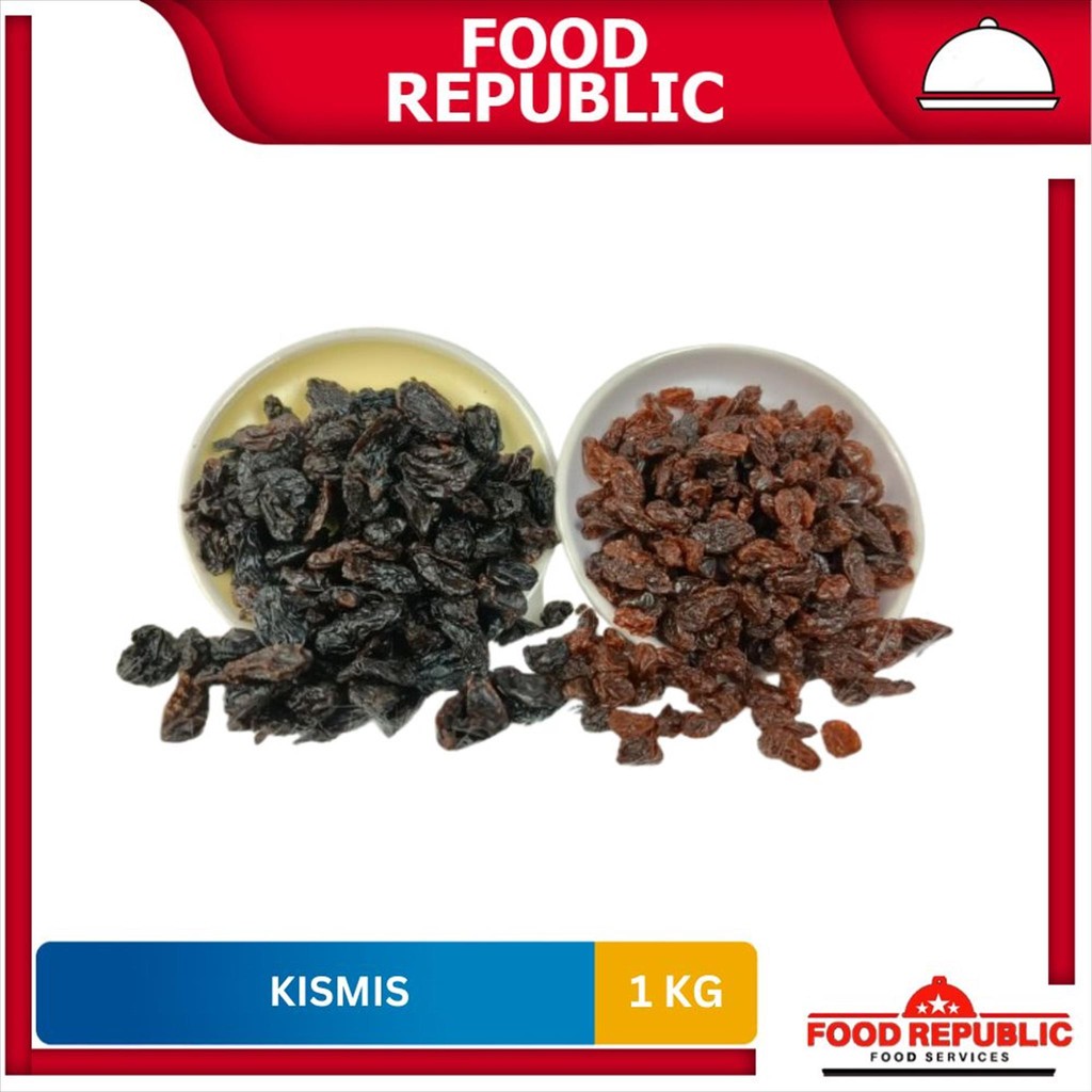 

Kismis Hitam / Black Raisin 1 KG Halal Premium