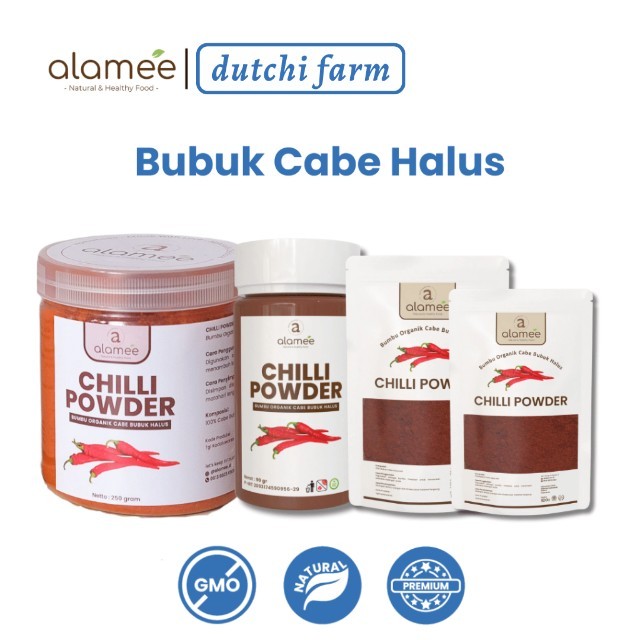 

Bumbu Cabe Cabai Bubuk Kering Halus Pedas Chilli Seasoning Powder Cabai Rempah Murni Asli Dapur 250g Dutchi Farm Dutchi Farm
