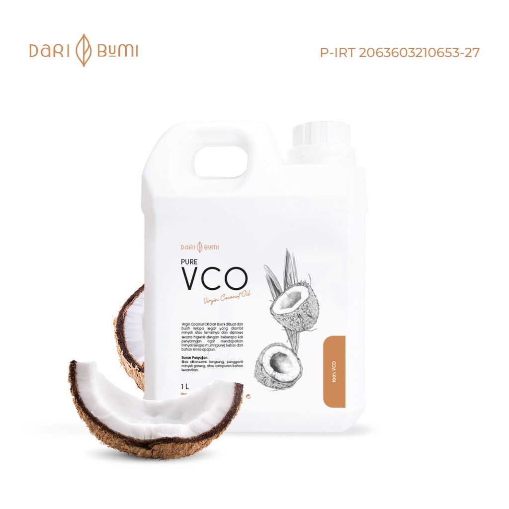 

Extra Virgin Coconut Oil 1liter daribumi Premium Pure VCO Minyak Kelapa Murni