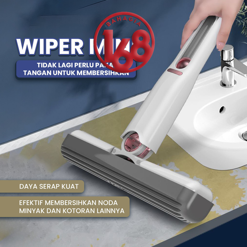 Wiper Pembersih Jendela Kaca / Wiper Pembersih Dapur Wastafel / Pel Mini Portable Lipat