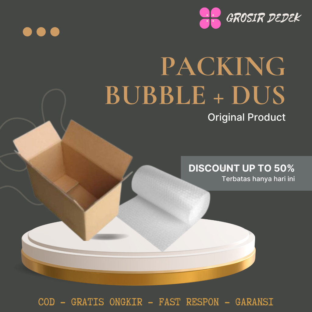 

Packing tambahan DUS / BOX Dan BUBBLE Agar Lebih Aman di Jalan