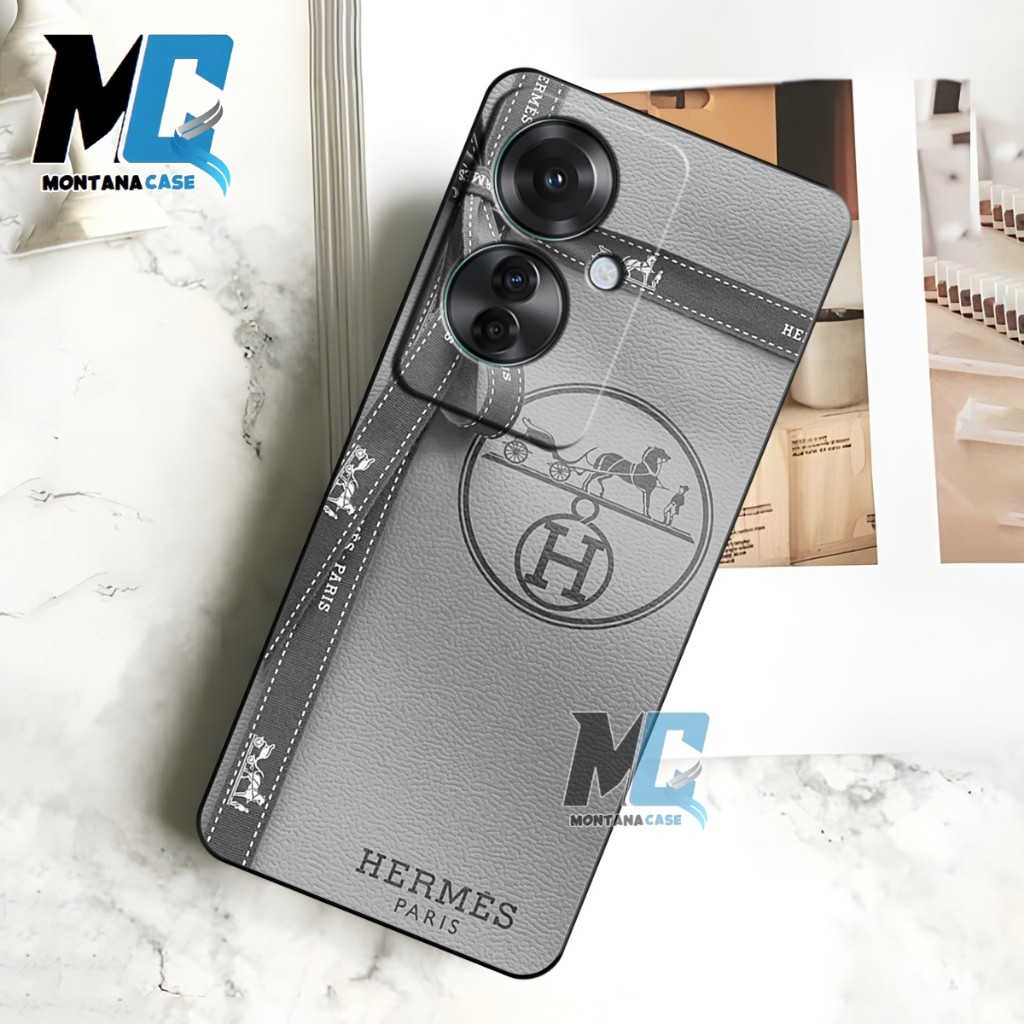 MONTANACASE - Softcase Oppo Reno 11F Terbaru - Bahan karet lentur Premium - Motif Elegan Dior Siliko