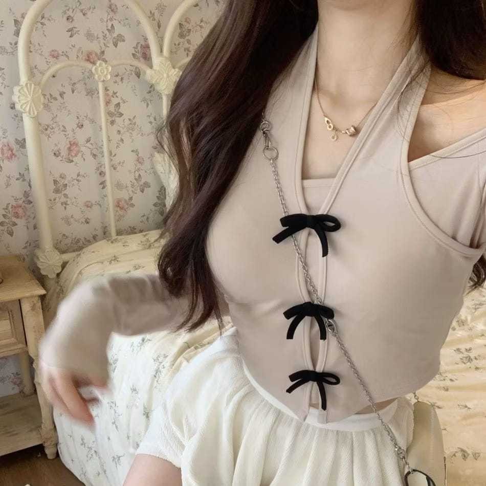 R.H - RER ATASAN JOVITA SEKSI LENGAN PANJANG / Longsleeve Lizzie Knit Rib (Fit to L) / BAJU LUCU WAN