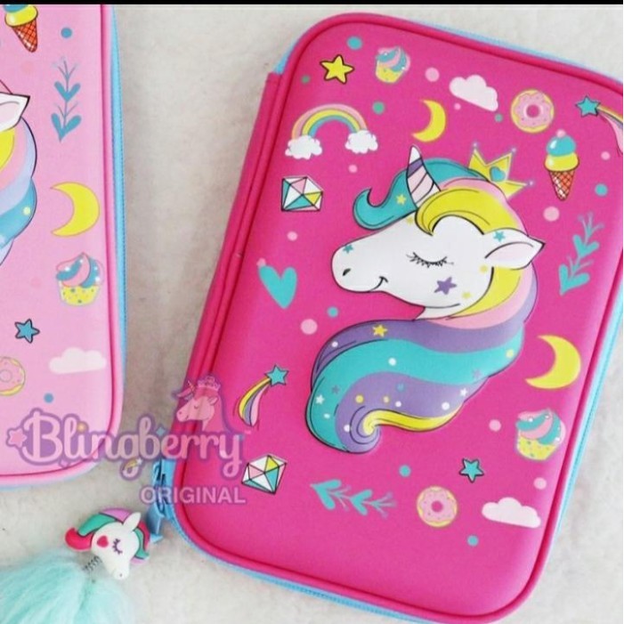 

Kotak Pensil Unicorn 3D tempat pensil smiggle unicorn kado anak - Kepala Ungu