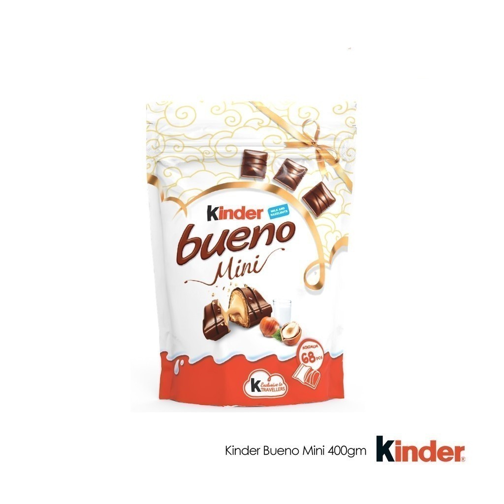 

Coklat Kinder Bueno Mini 400gram isi 68pcs asal Eropa