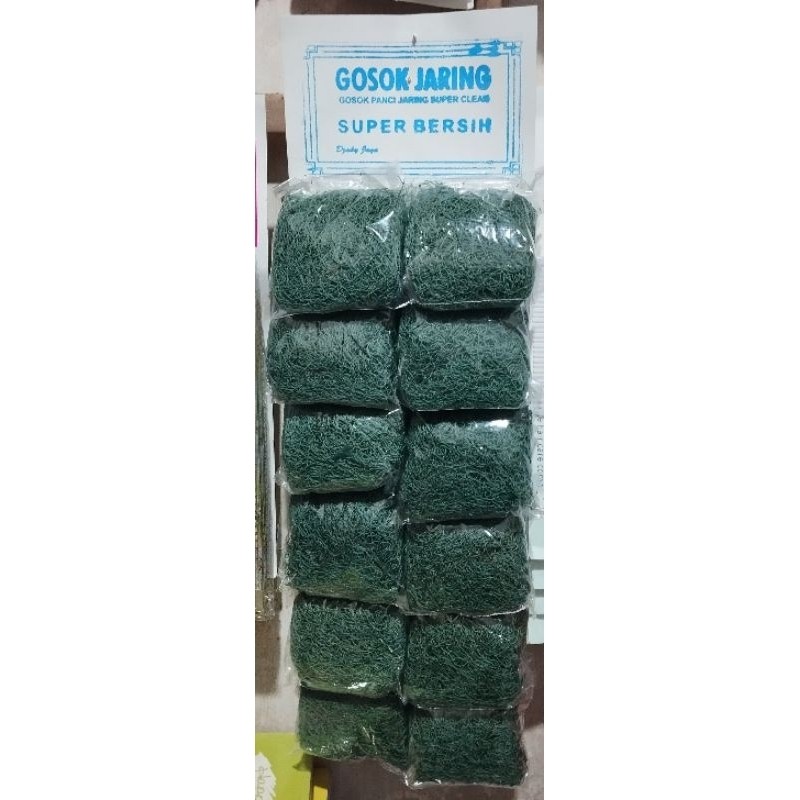 Gosok jaring gosok panci jala ukuran Besar 12 pcs