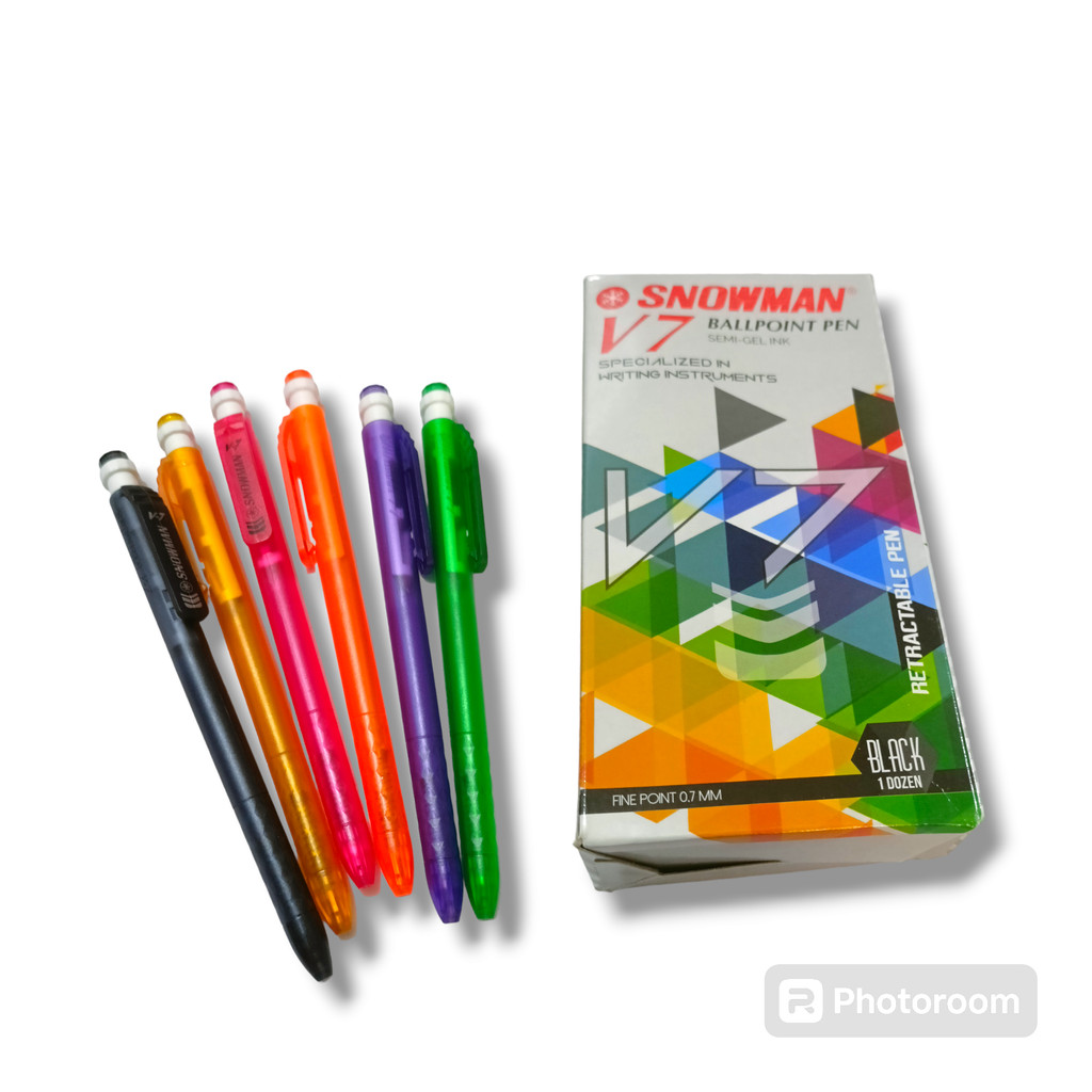 pulpen Snowman V-7 0.7mm 1 pack