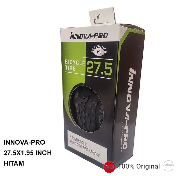 INNOVA PRO Ban Luar 27.5x1.95 inch Hitam Sepeda MTB Gunung 120TPI Fold Lipat Kevlar