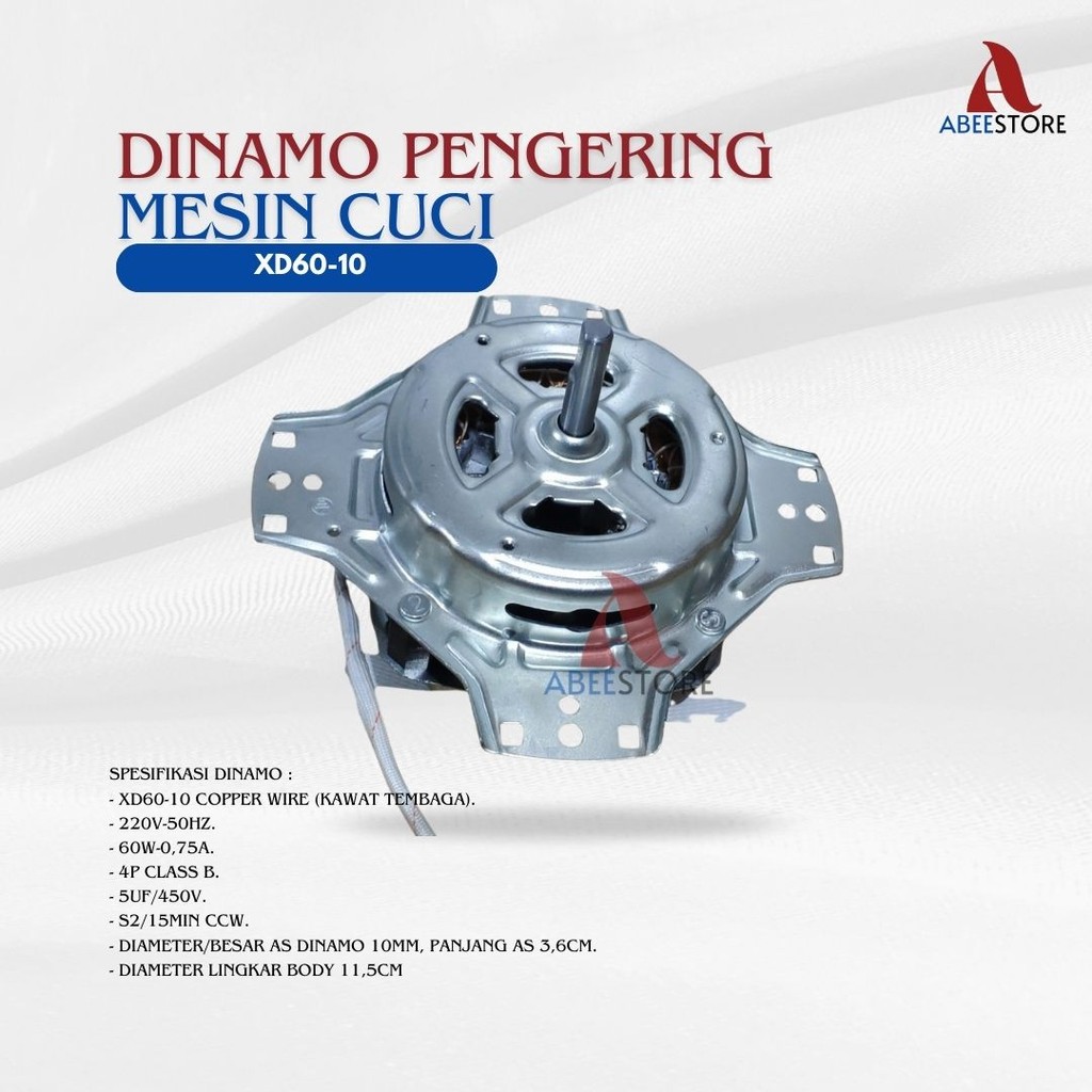 DINAMO PENGERING KAKI 4 MESIN CUCI 2 TABUNG