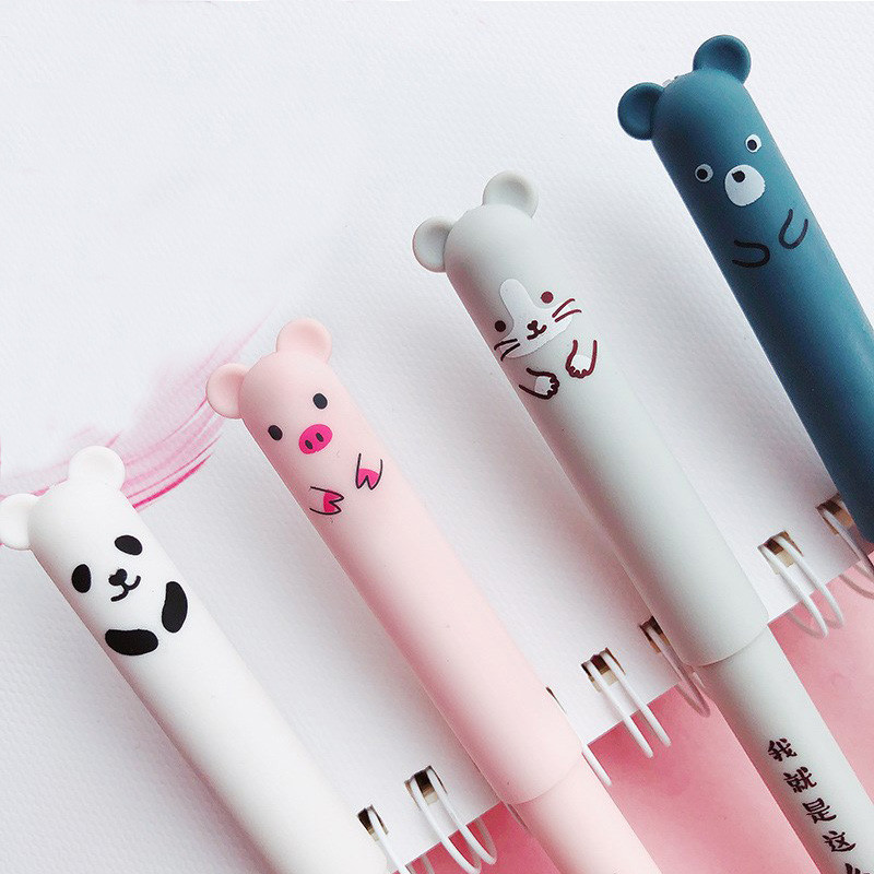 

Children Kids Study Kawaii Erasable Gel Pen Gel Red Black Blue Ink Stationery School Supplies for Office Student Gel Pens