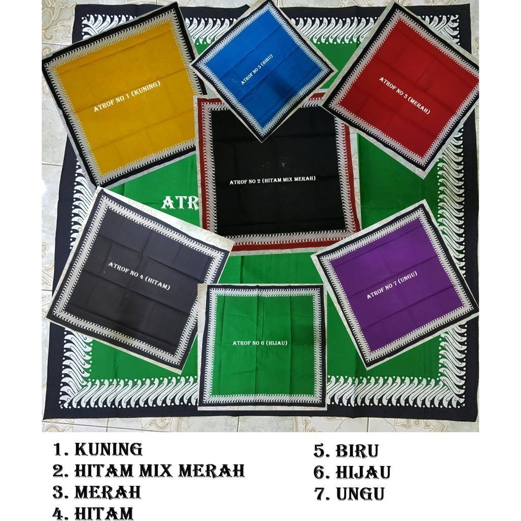 Udeng segi empat Banyuwangi / iket segiempat motif jawa timuran banyak varian warna - aksesoris