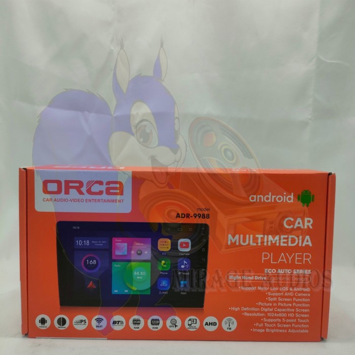 Head Unit Android Orca Eco Toyota Fortuner 2010 - 2014 9 inch PNP