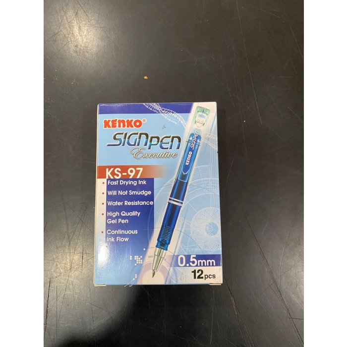 

KENKO PULPEN SIGN PEN KS -97 / PULPEN KENKO CAIR / SATU PAK ISI 12 PCS - Biru