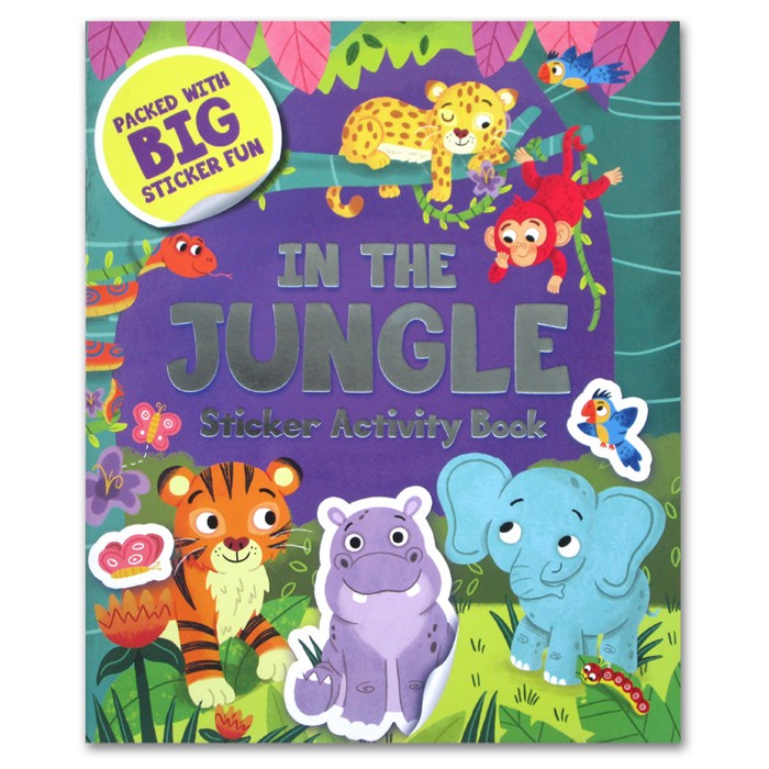 

[LK-0528] In The Jungle Sticker Activity Book (Packed with BIG Sticker Fun)
