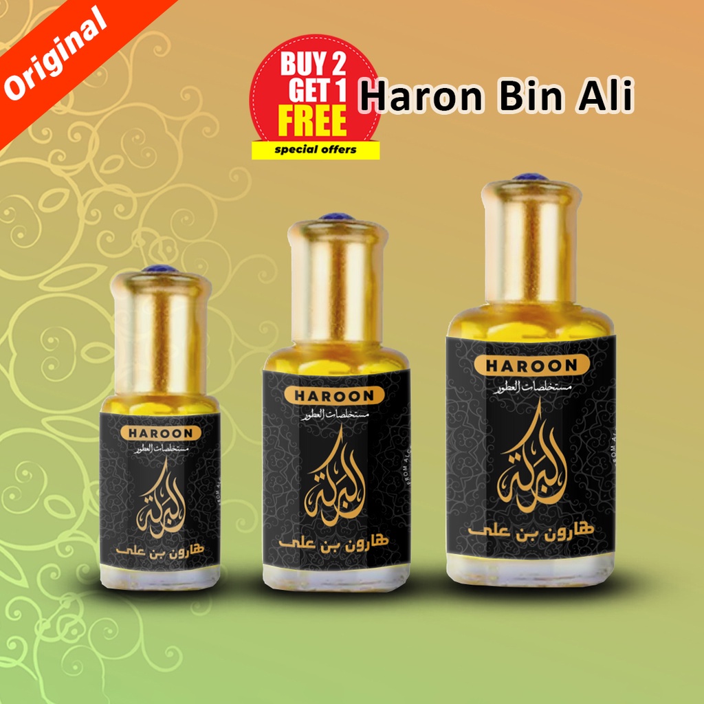 AL-BAROKAH minyak wangi HARUN BIN ALI / PARFUM HAROON BIN ALI 100% ORIGINAL, Parfum sholat tahan lam