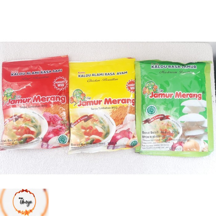 

Kaldu Alami Jamur Merang 250 gr - Bumbu Kaldu Mushroom Bouillon Halal - RANDOM