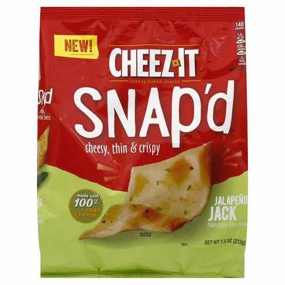 

CHEEZ'IT SNAP'D JALAPENO JACK 212 GR IMPOR
