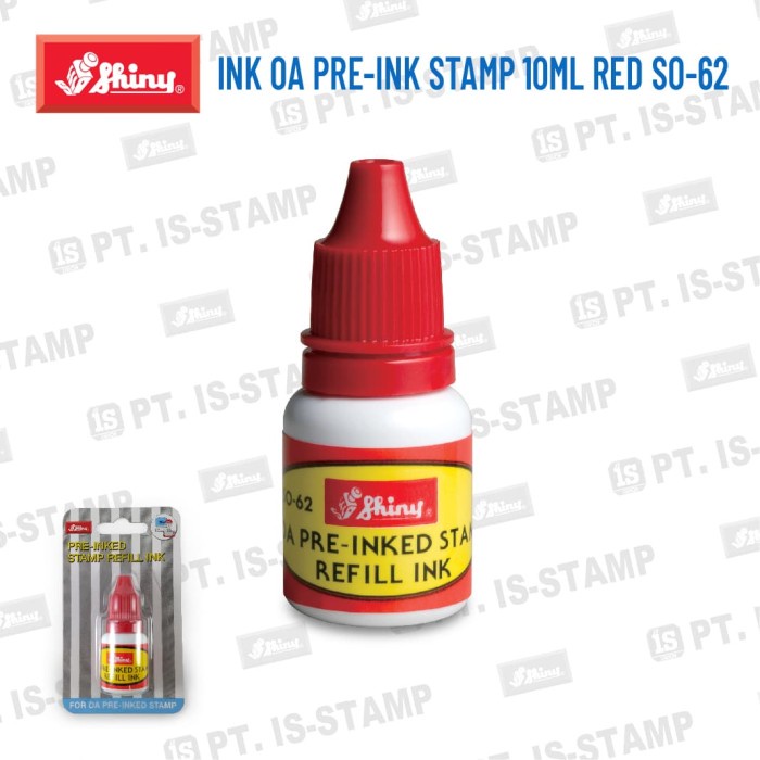 

Best Seller SO-62 RED (Tinta Stempel Pre-Inked)