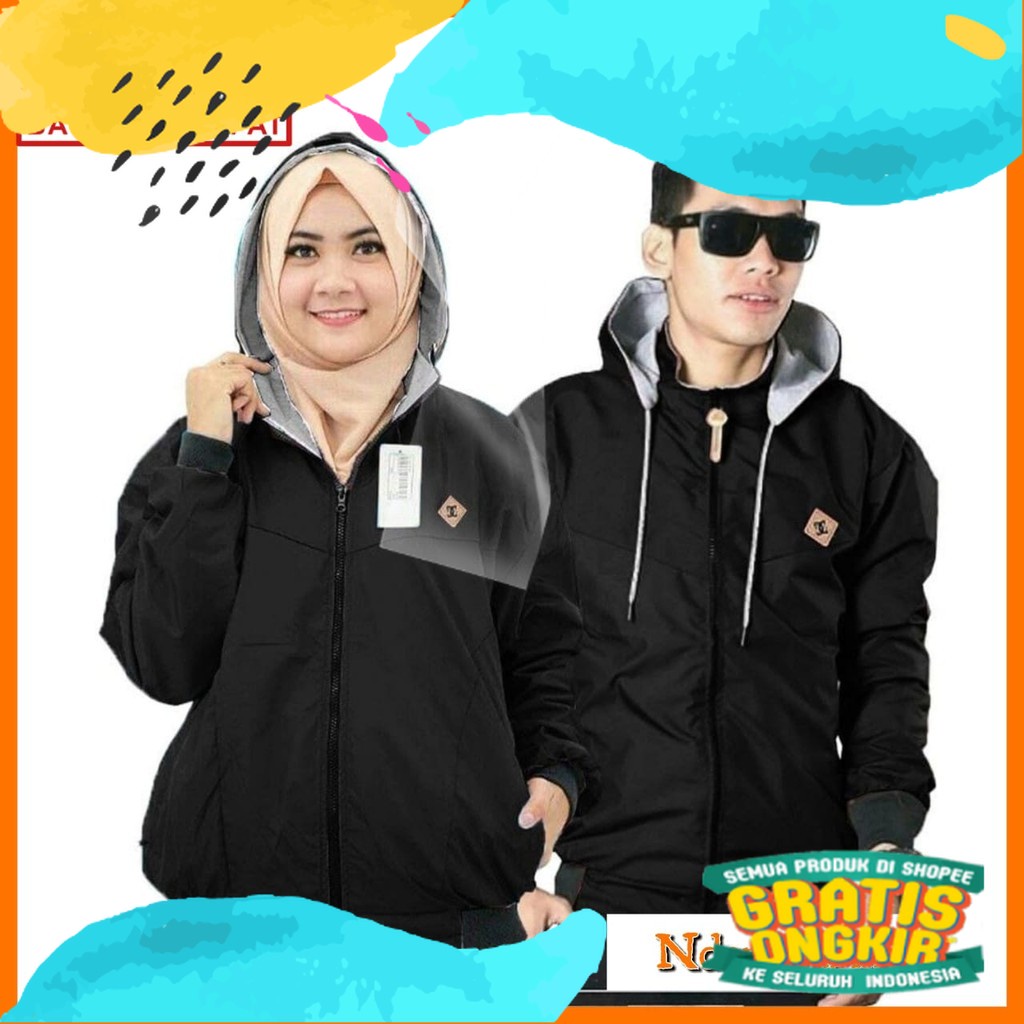 JAKET BOLAK BALIK BBDC OUTERWEAR PRIA WANITA SPORTY RUNNING FREESTYLE PREMIUM JAKET COUPLE BLOTCHS/B