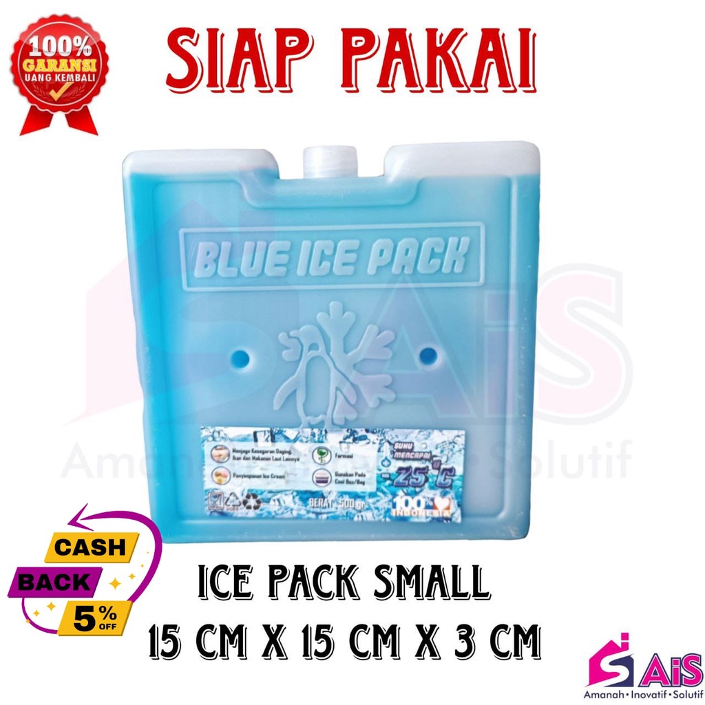 Dry Ice Pack Gel Kotak Pendingin Barang Camping 15 x 15 x 2.7 Cm